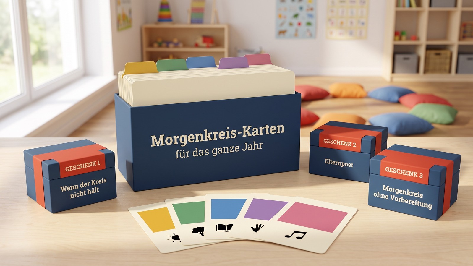 Morgenkreis-Karten – die Kartenbox mit den 200 Karten und den 3 Geschenken