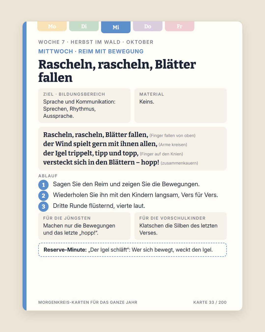 Morgenkreis-Karten · 3